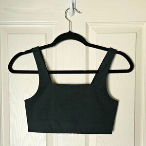 Girlfriend Collective Moss Green Tommy Square Neck Bra